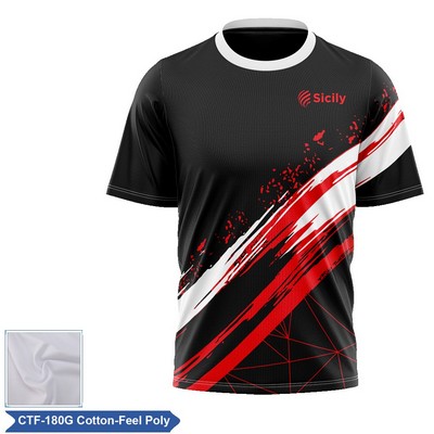 Unisex & Kids' Sublimation Cotton-Feel Short Slv Economy Tee