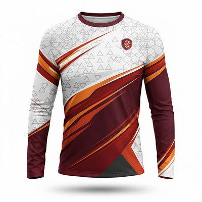 Economy Birdseye Mesh Unisex Long Sleeve T Shirt