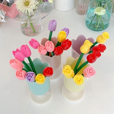 Novelty Tulip and Rose Pens