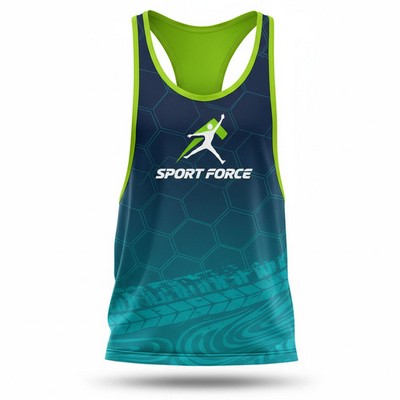 Unisex & Kids Brushed Milk Silk Racerback Tank Top Sublimated