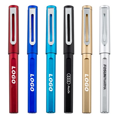 Business Metal Clip Gel Pen