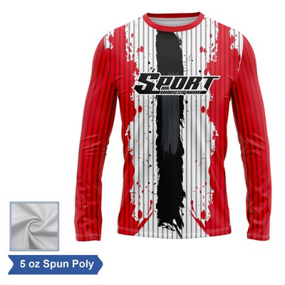 Sublimation Spun Polyester (Cotton Touch) Long Sleeve