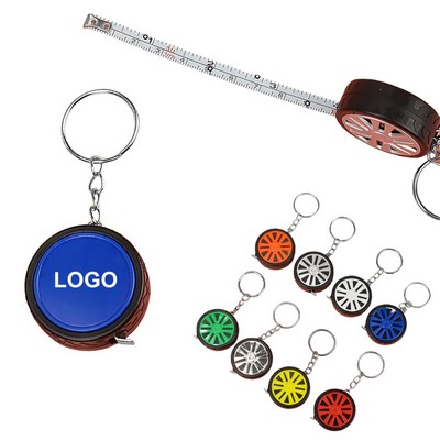 Mini Tire Tape Measure with Keychain