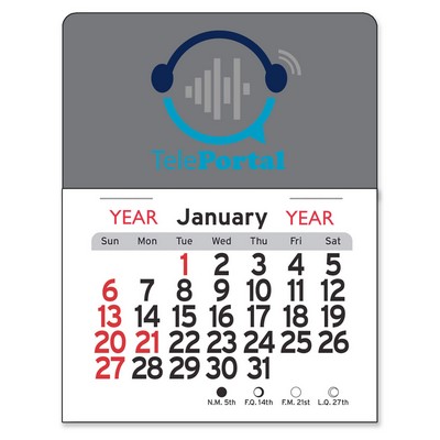 Adhesive Peel-N-Stick® Calendar - Rectangle