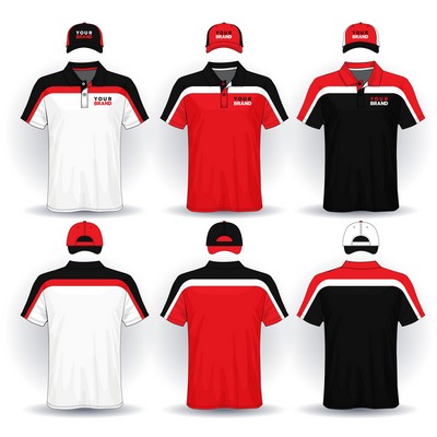 Polo / Golf shirts, Full Customization, Fully Sublimated and Cut and Sew/Tackle Twill/Embroidery