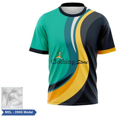 Unisex & Kids Sublimation Modal Short Sleeve Tee - Economy