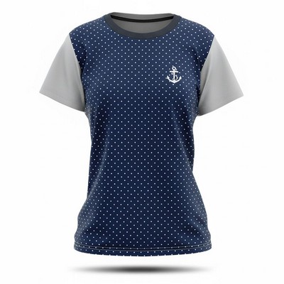 Women's Sublimated Short Sleeve Honeycomb T Shirt 160G