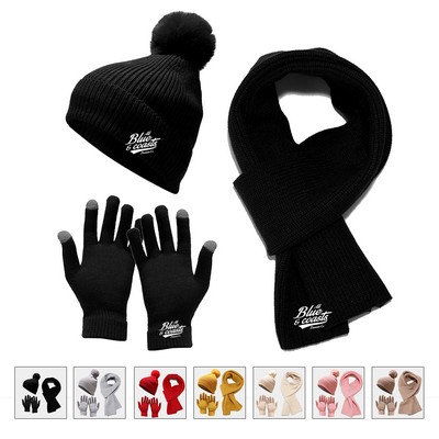 Adult Winter Scarf Set