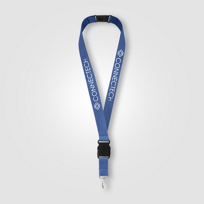 Jex rPET Breakaway Buckle Lanyard - 21.65" x 1" - Silkscreen