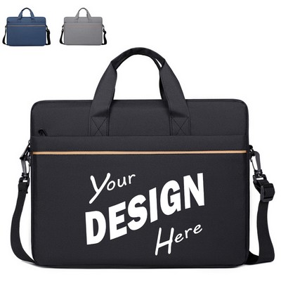 14" Water Repellent Business Laptop Briefcase Large Capacity Messenger Bag