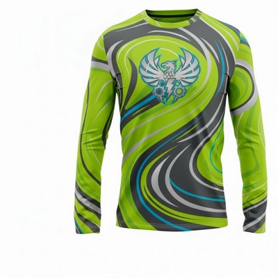 Sublimated Modal Long Sleeve T Shirt Economy Unisex