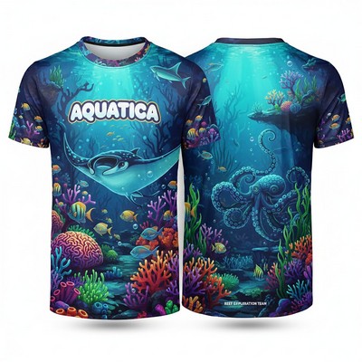 Unisex Custom Full Color Dye Sublimation Short Sleeve T-Shirt