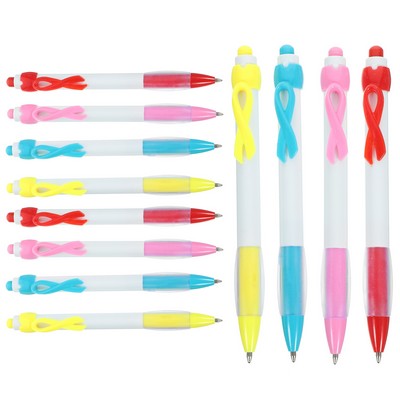 Pink Ribbon Mental Health Cancer Awareness Ballpoint Pen