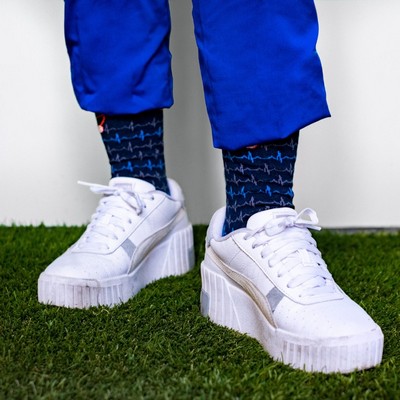 Cotton Athletic Crew - Nurse Socks - Healthcare - American Made