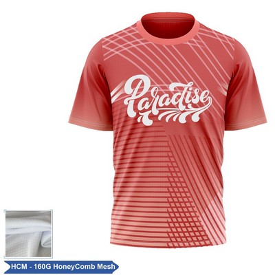 Unisex & Kids' Sublimation Honeycomb Mesh Short Sleeve T-Shirt